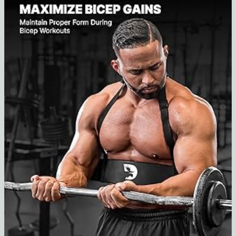 DMoose Arm Blaster Bicep Isolator Silver Aluminum Bodybuilding Weightlifting NEW